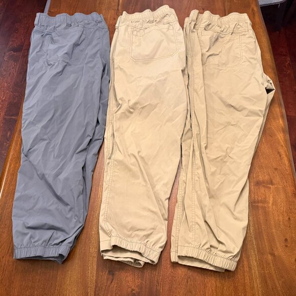 Duluth Trading Co Other - Duluth Trading Men’s Joggers Bundle (3 Pair) Size 46x30 Khaki & Gray